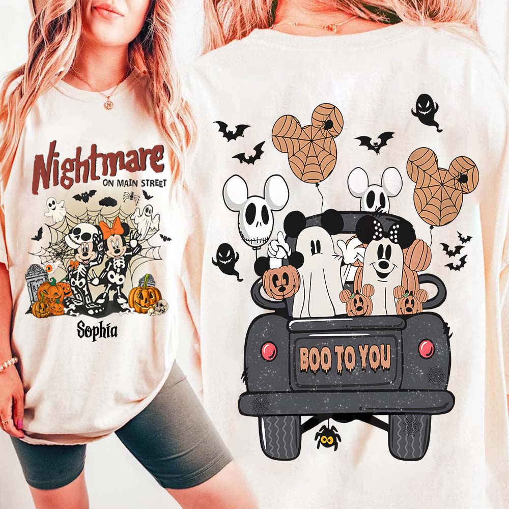 Nightmare On Main Street - Personalized Mouse All Over Shirt