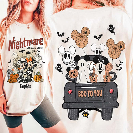 Nightmare On Main Street - Personalized Mouse All Over Shirt