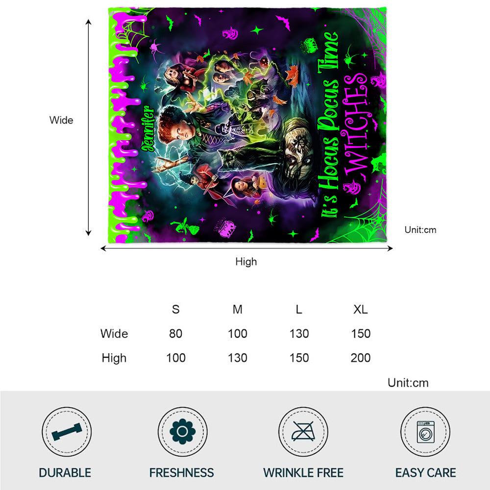 It's Witches Time - Personalized Three Witches Blanket
