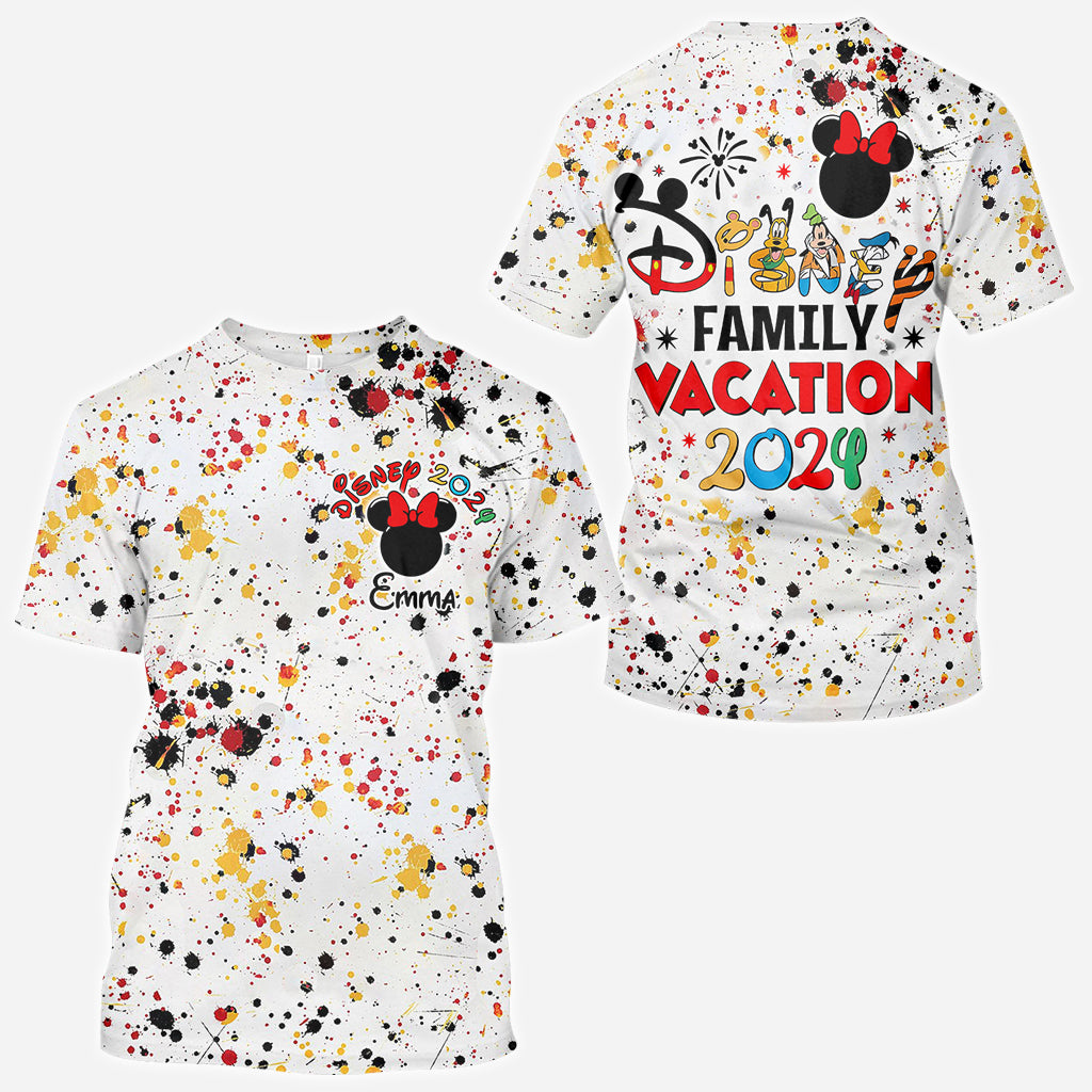 Family Vacation - Personalized Mouse All Over Shirt