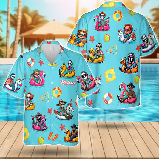 Horror Chilling - Personalized Hawaiian Shirt