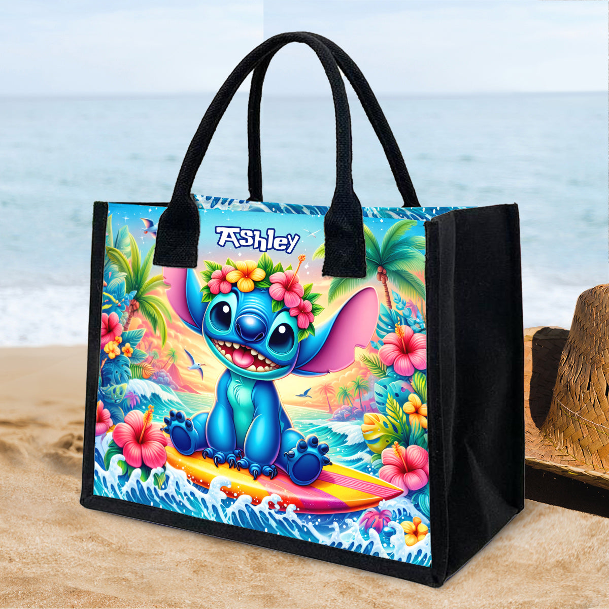 Ohana Summer - Personalized Ohana Canvas Tote Bag