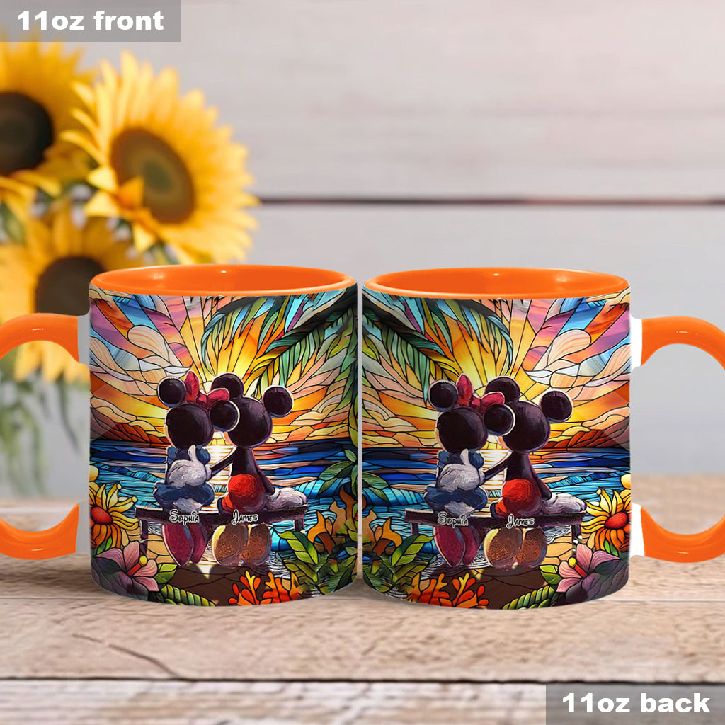 Romantic Sunset - Personalized Mouse Accent Mug