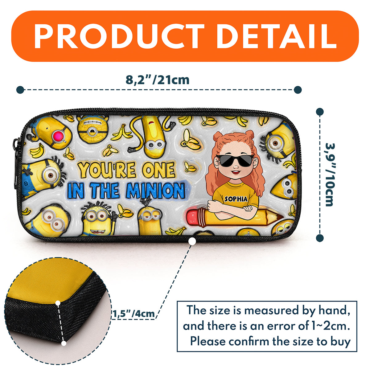 One In The Minion - Personalized Kid Pencil Case