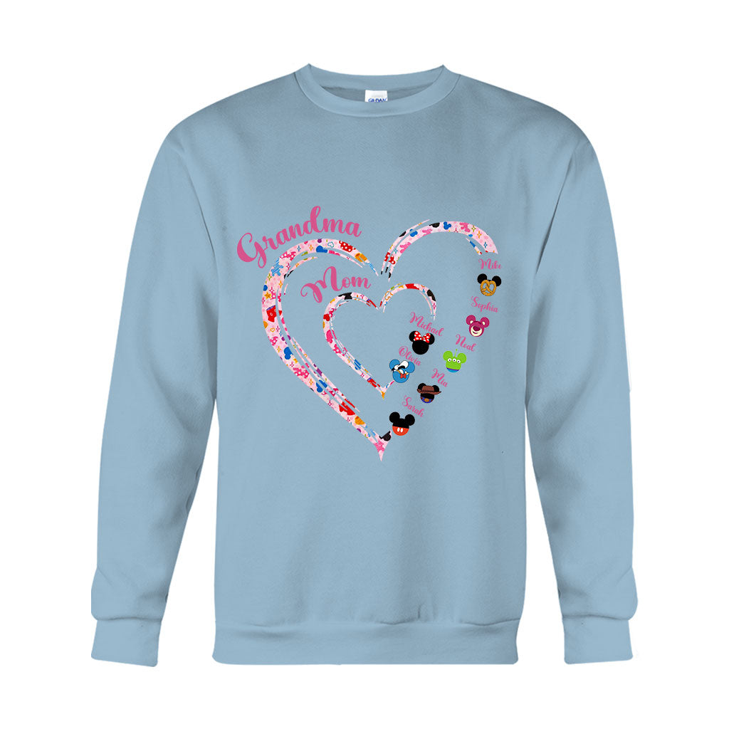 Happiest Grandma - Personalized Mouse T-shirt And Hoodie