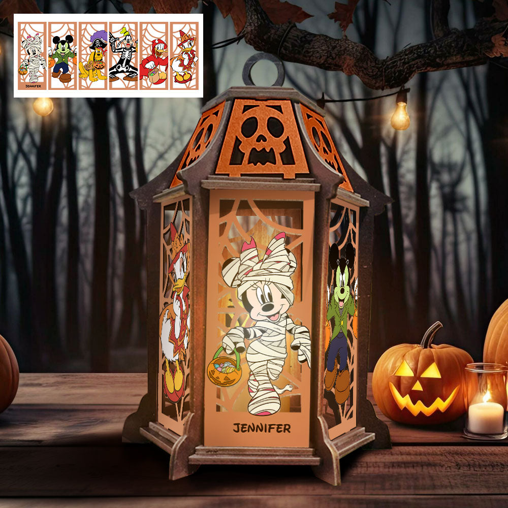 Happy Halloween - Personalized Mouse Laser Cut Lantern
