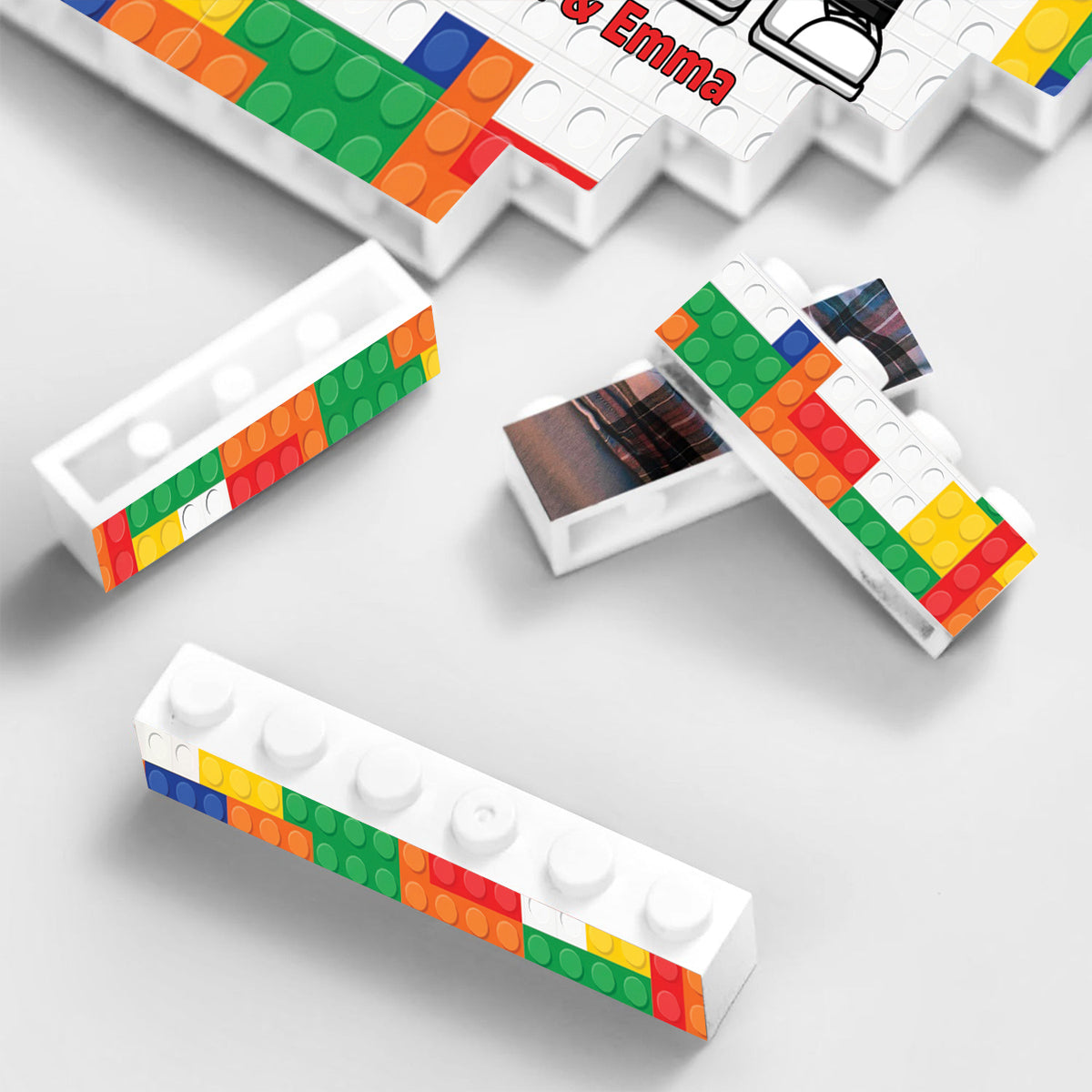 You Are My Missing Piece - Personalized Couple One-sided Horizontal Rectangle Building Brick Blocks