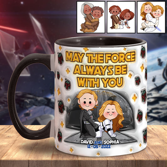 May The Force Be With You - Personalized The Force Accent Mug