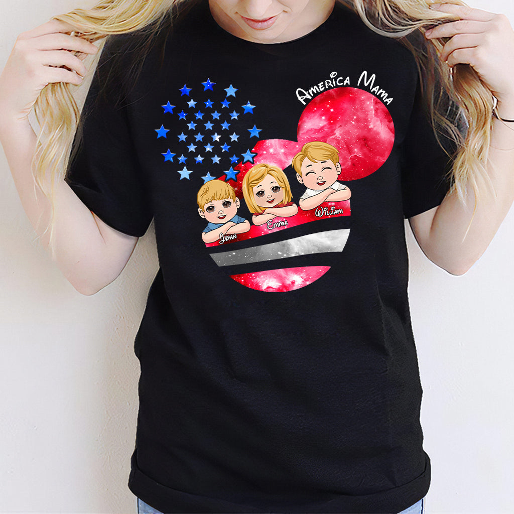 Magical America Mama - Personalized Mother T-shirt And Hoodie