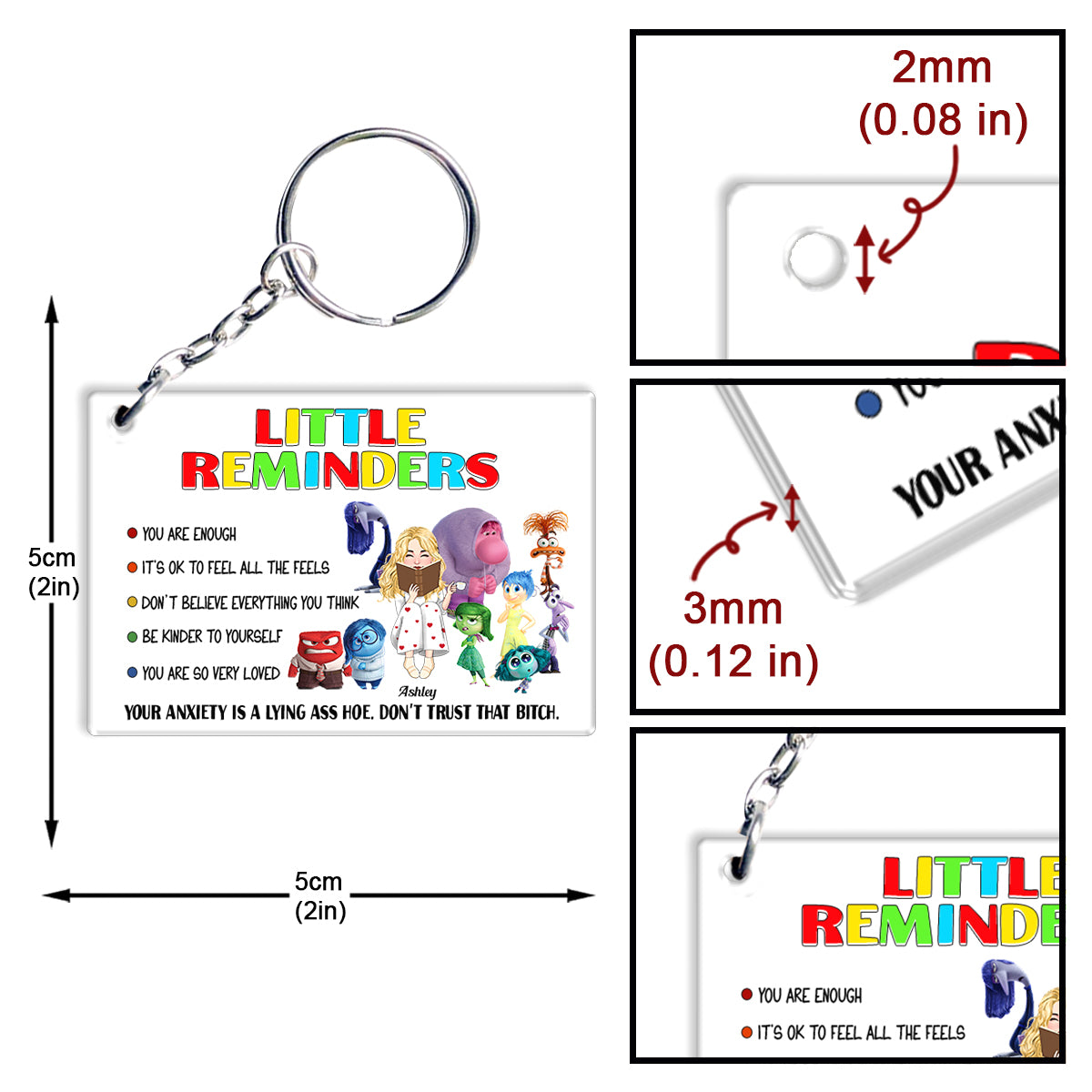 Little Reminders - Personalized Keychain