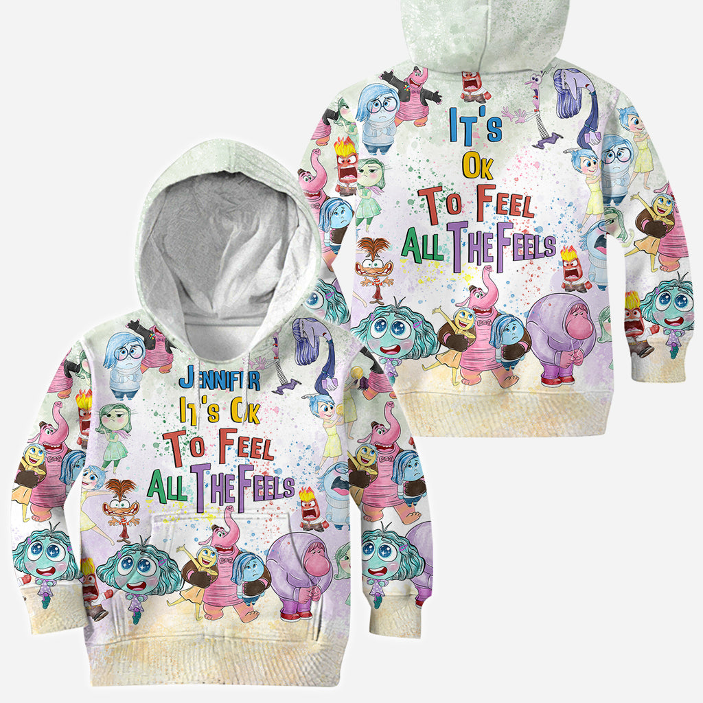 It's Ok To Feel All The Feels - Personalized All Over Shirt