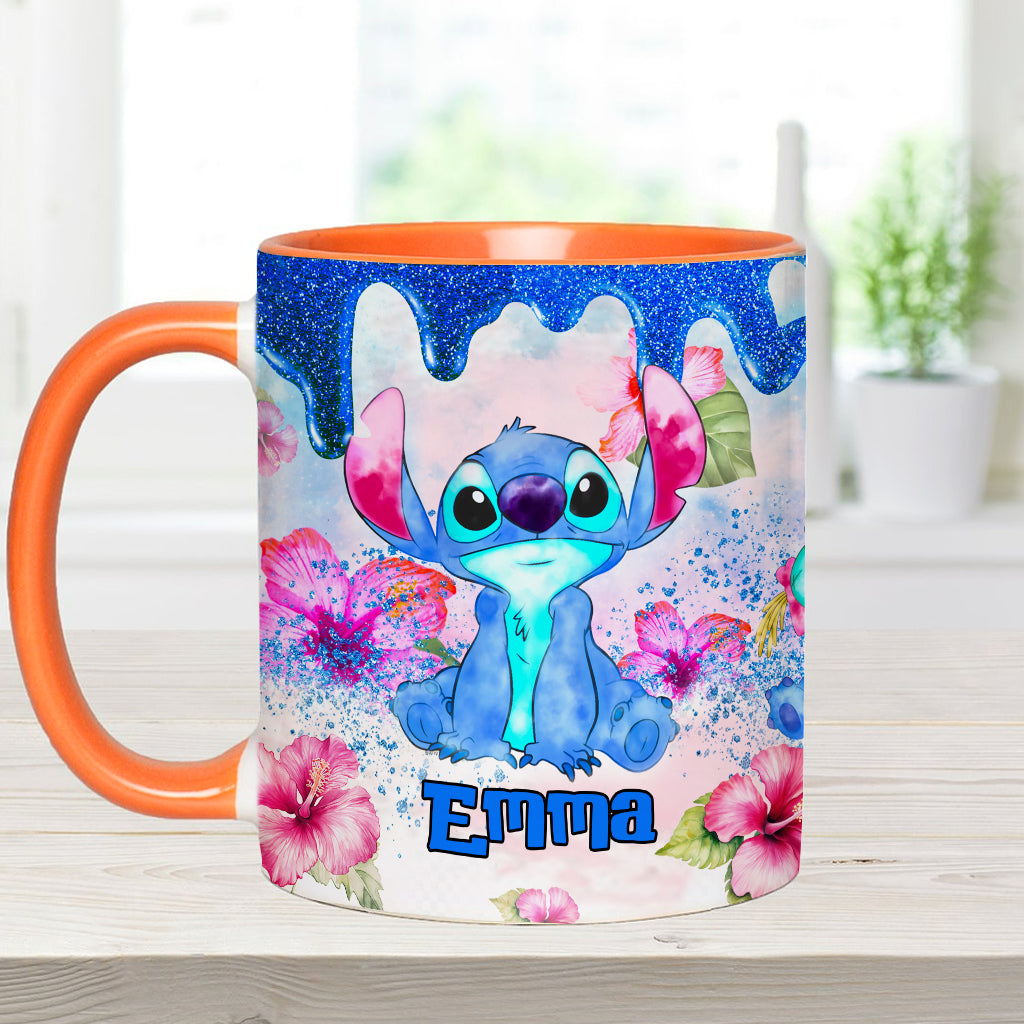 Ohana Tropical Vibe - Personalized Ohana Accent Mug