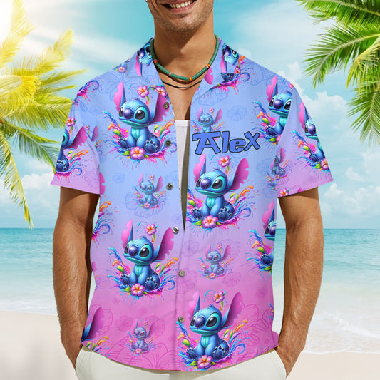 Blue Ohana - Personalized Ohana Hawaiian Shirt