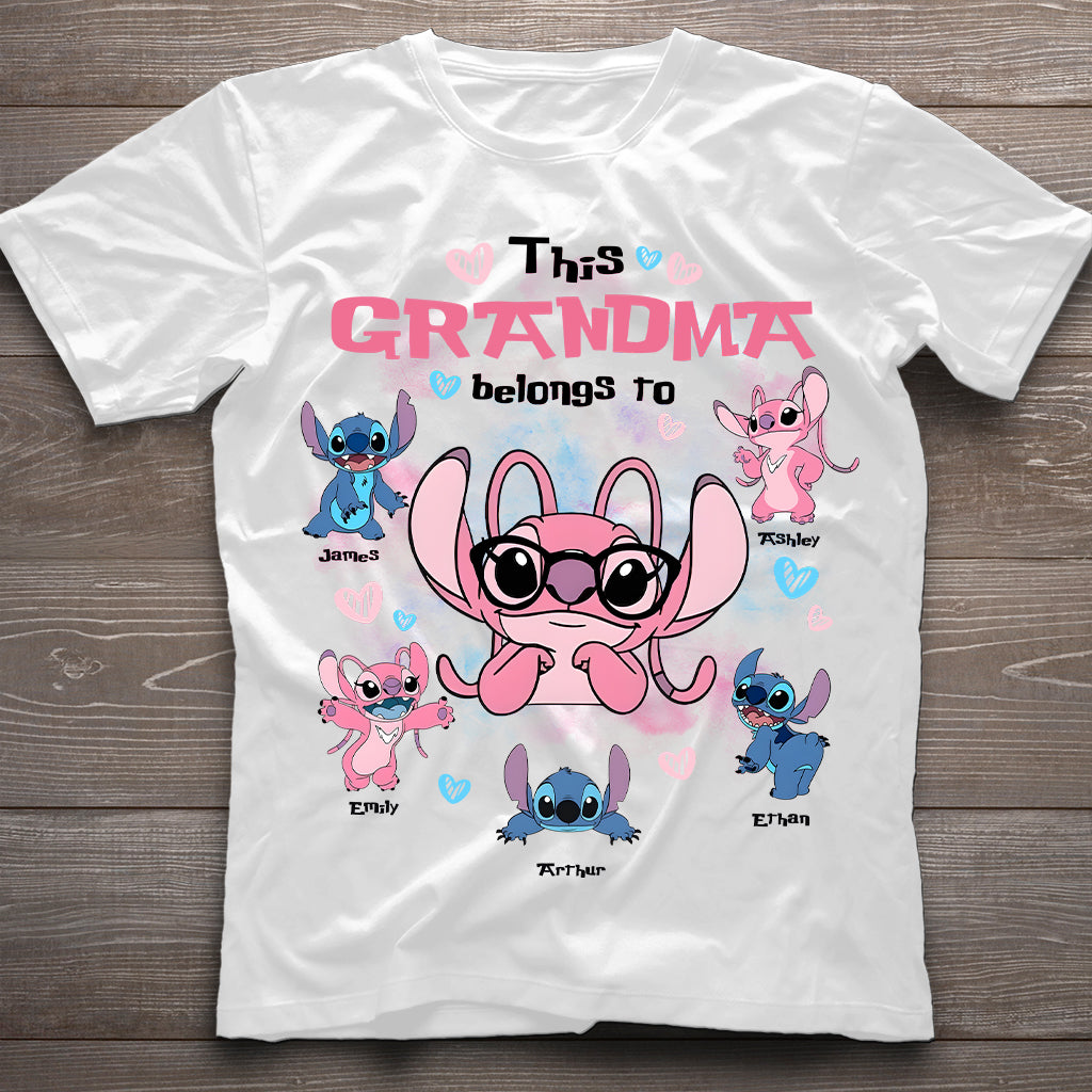 This Grandma Belongs To Custom Any Title - Personalized Mouse T-shirt And Hoodie