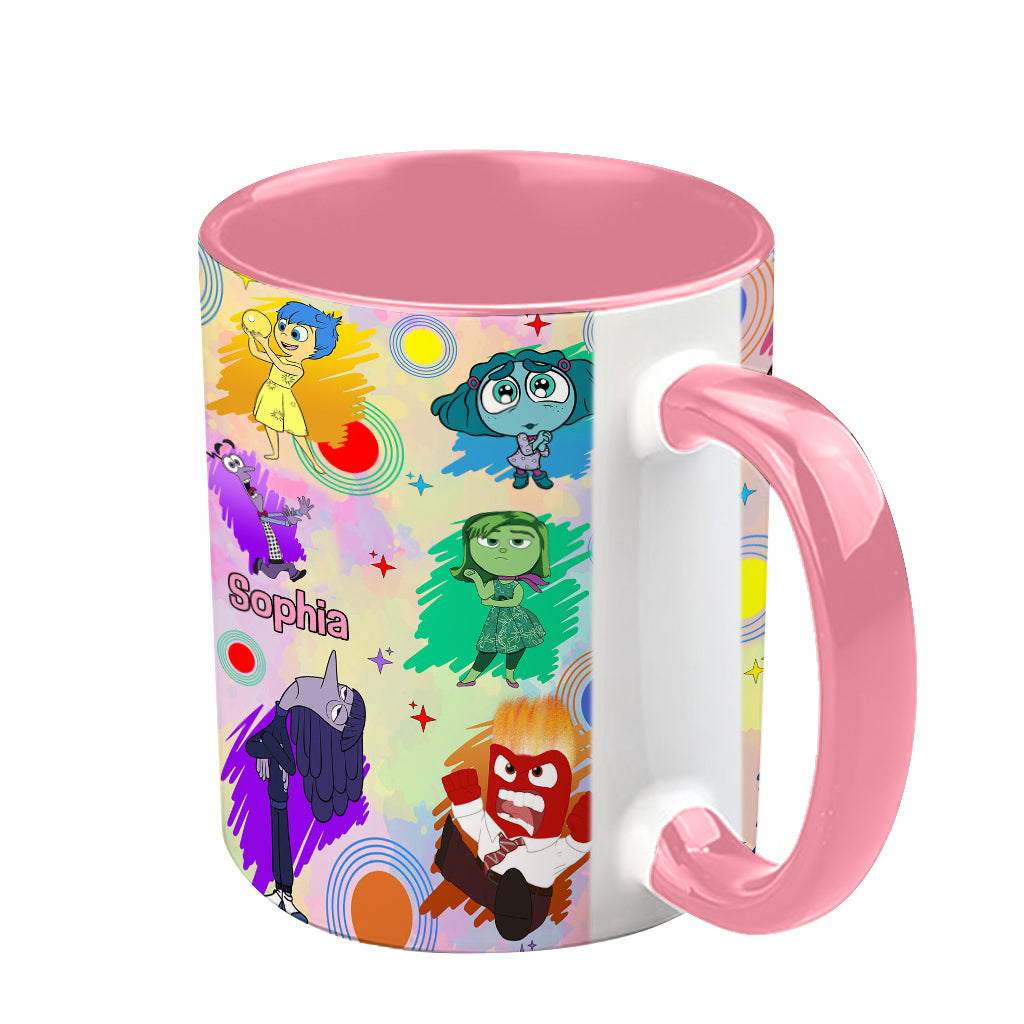 Feel All The Feels Emotion Friends - Personalized Accent Mug