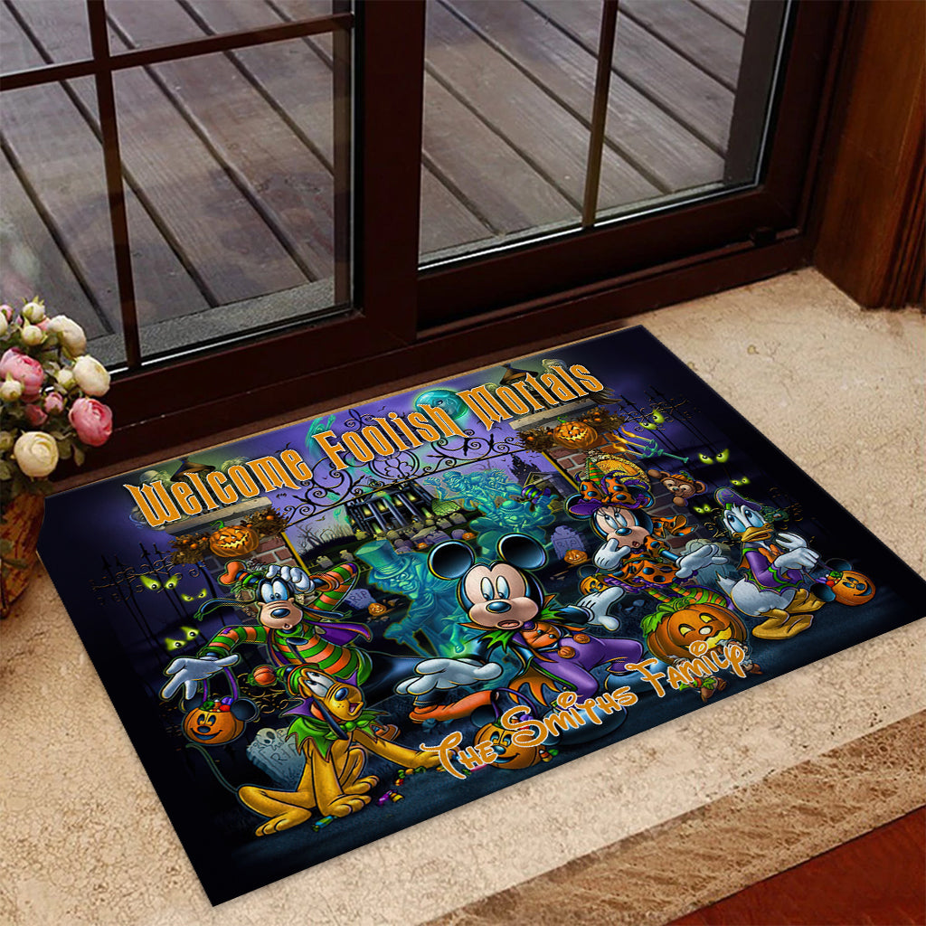 Welcome Foolish Mortals - Personalized Mouse Doormat