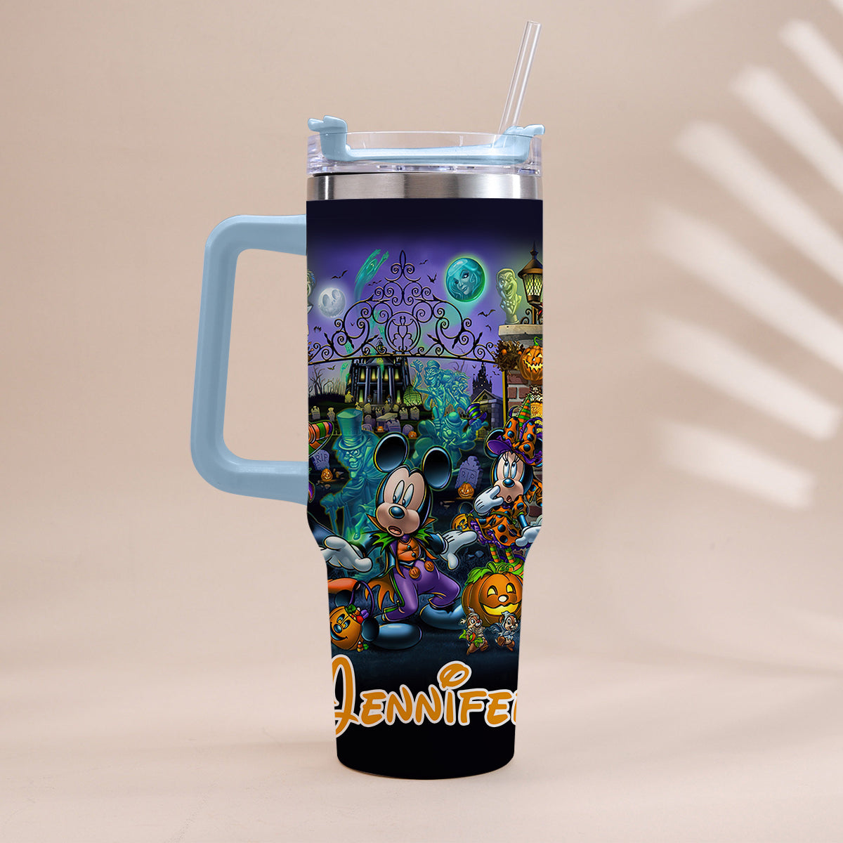 Welcome Foolish Mortals - Personalized Mouse Tumbler With Handle