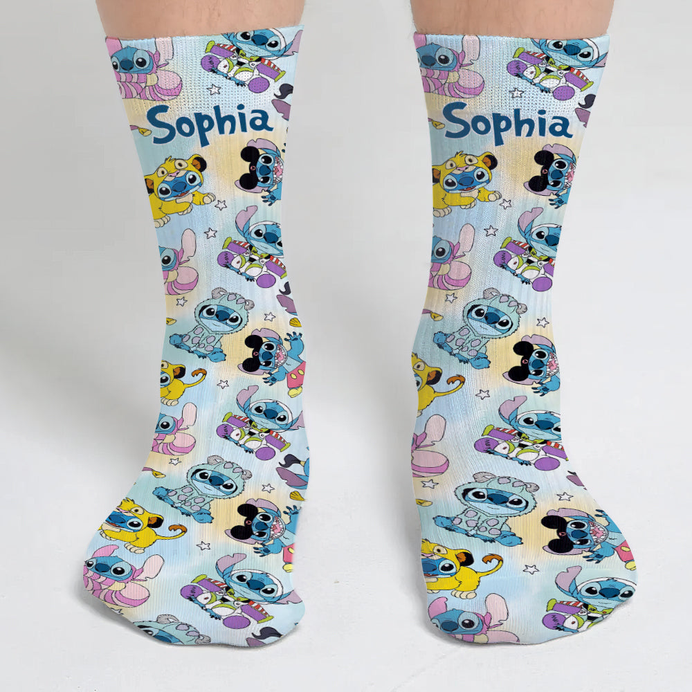 Cute Monsters - Personalized Ohana Socks