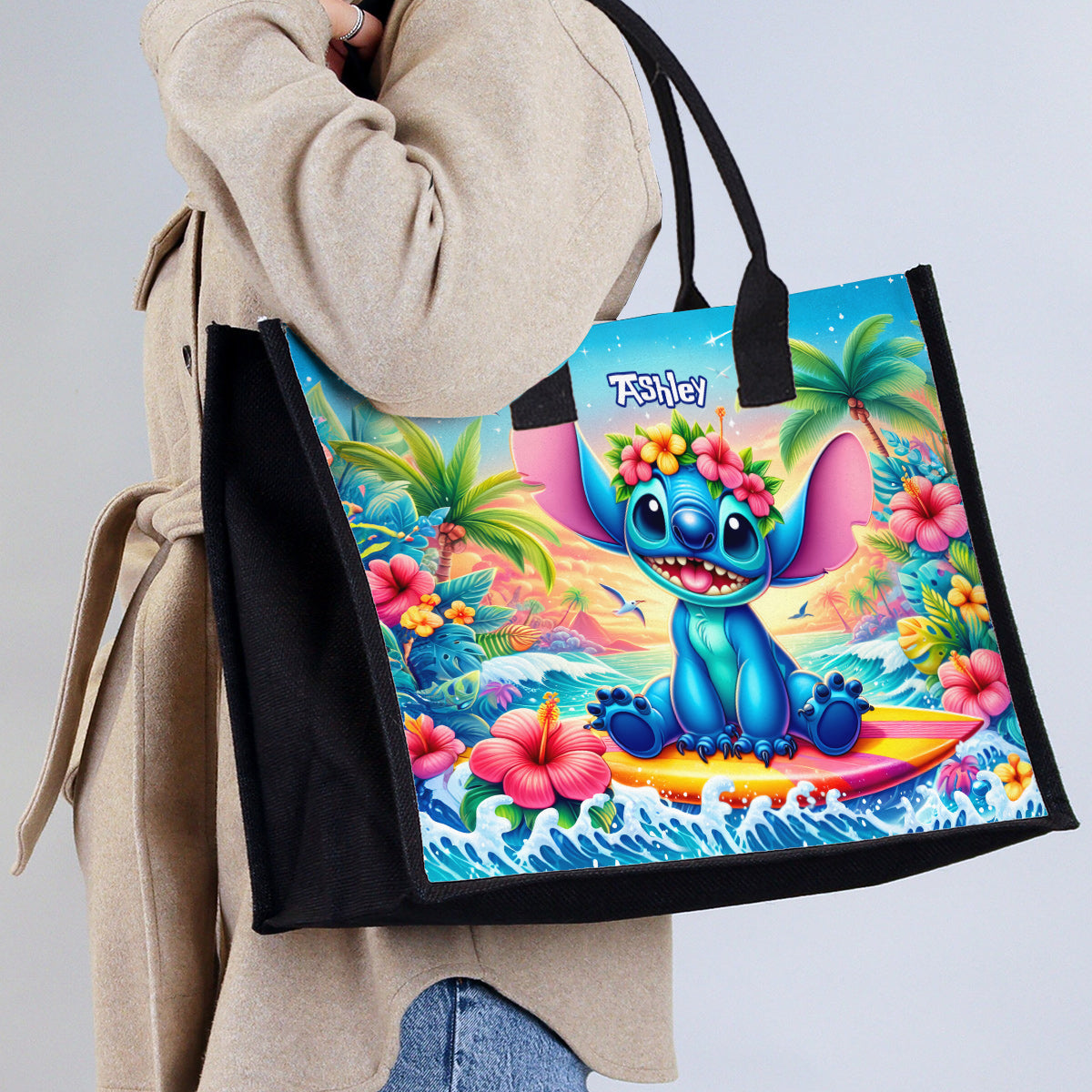 Ohana Summer - Personalized Ohana Canvas Tote Bag
