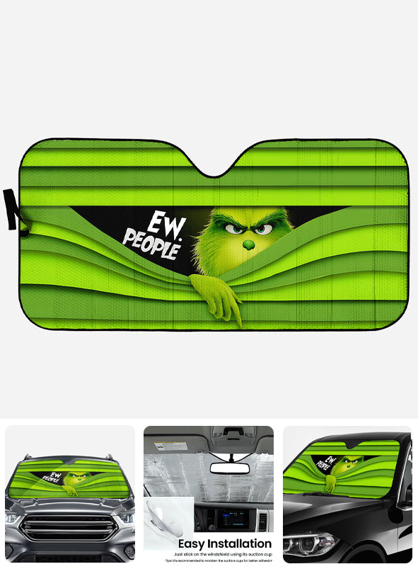 Ew People - Stole Christmas Car Sunshade