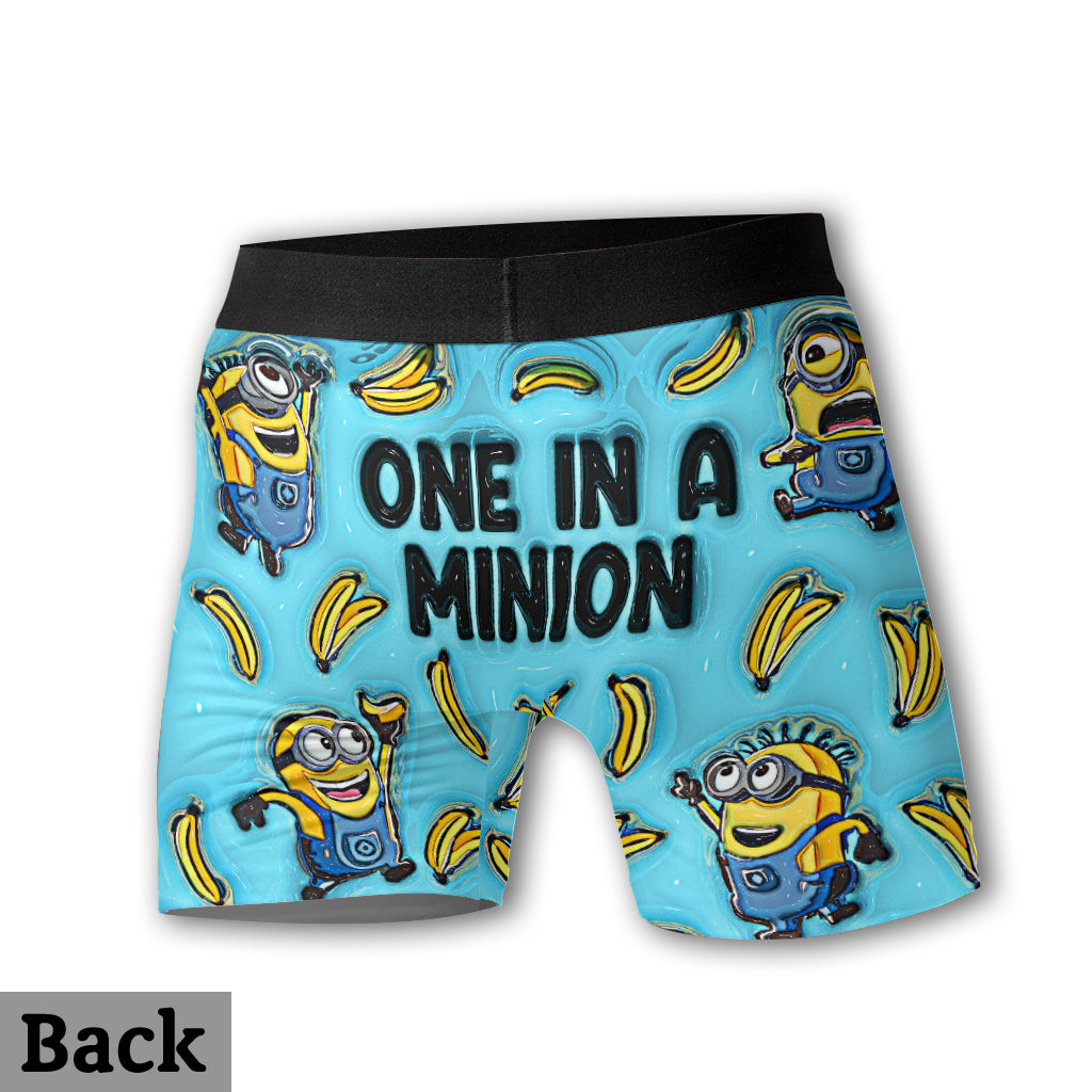 One In The Minion - Personalized Men’s Boxer Briefs