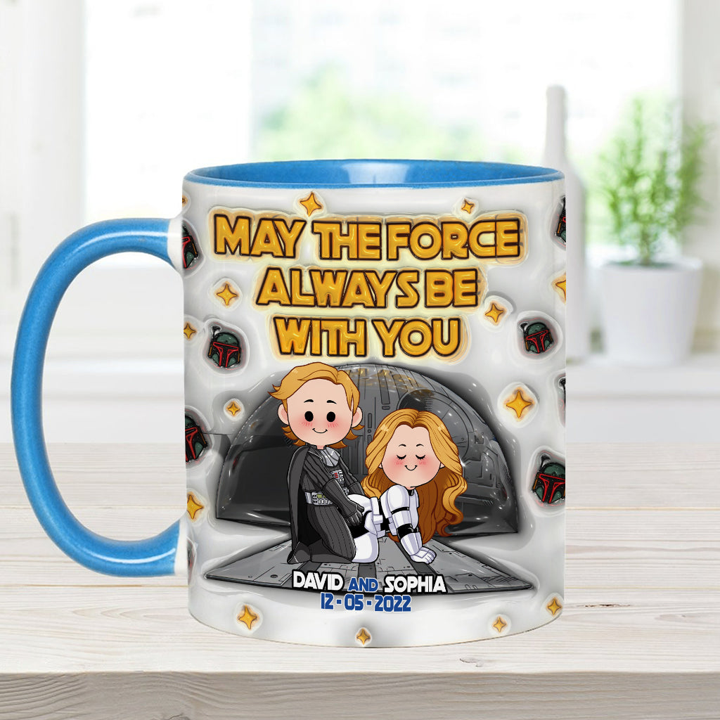 May The Force Be With You - Personalized The Force Accent Mug