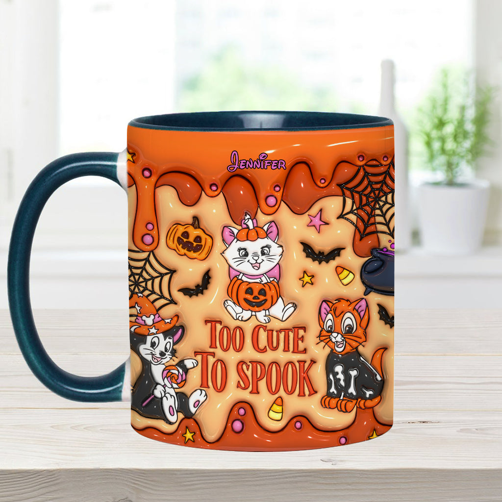 Cataholic Too Cute Too Spook - Personalized Mouse Accent Mug