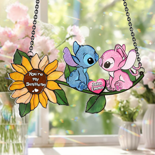 You're My Sunshine - Personalized Ohana Window Hanging Suncatcher Ornament