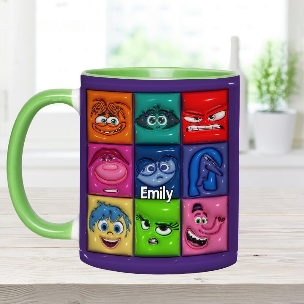 It's Okay To Feel All The Feels - Personalized Accent Mug