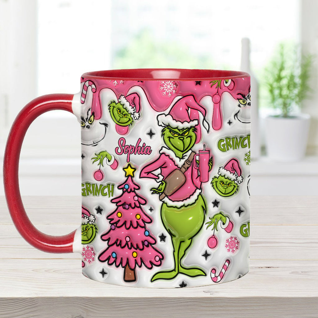 Merry Grinchmas - Personalized Stole Christmas Accent Mug