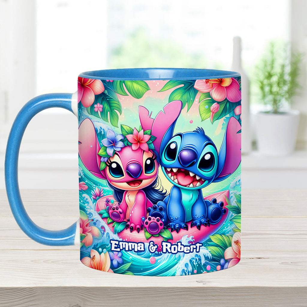 Lovely Couple - Personalized Ohana Accent Mug