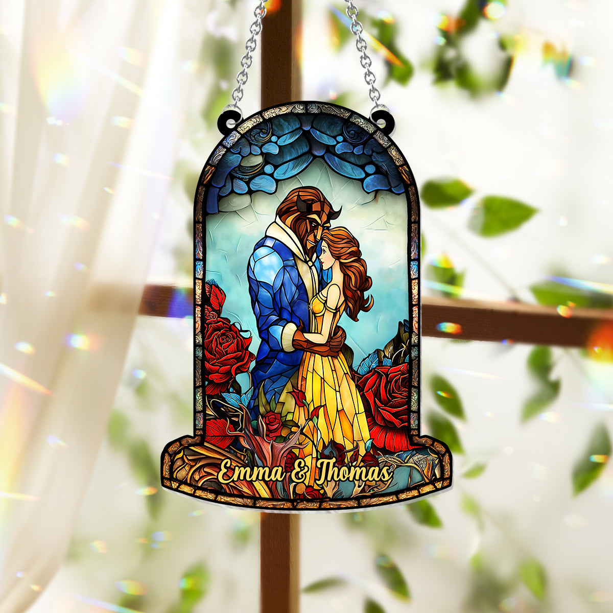 You And Me We Got This - Personalized Couple Window Hanging Suncatcher Ornament