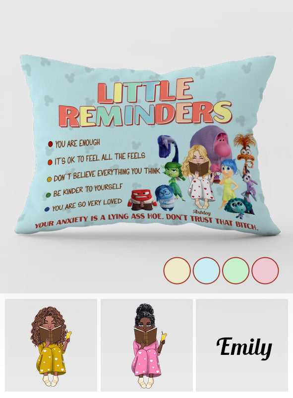 Little Reminders - Personalized Rectangle Pillow Cover