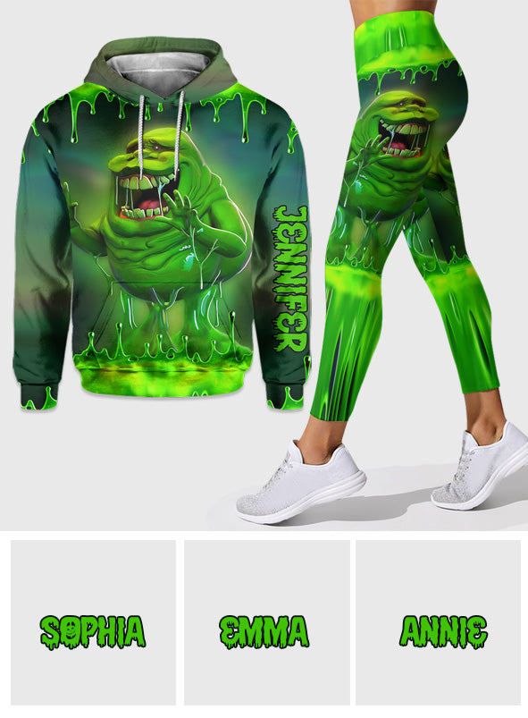 Green Ghost - Personalized Ghostbusters Hoodie and Leggings