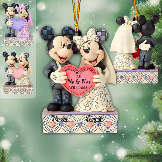 First Christmas Couple - Personalized Mouse Ornament