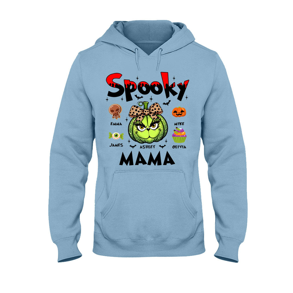 Green Pumpkin Mama Any Title - Personalized Mother T-shirt And Hoodie