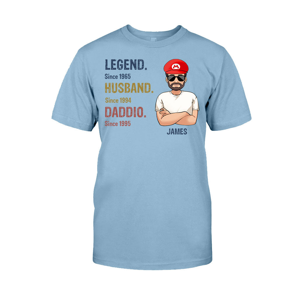 Legend Husband Daddio Poppio - Personalized Super Plumber T-shirt And Hoodie