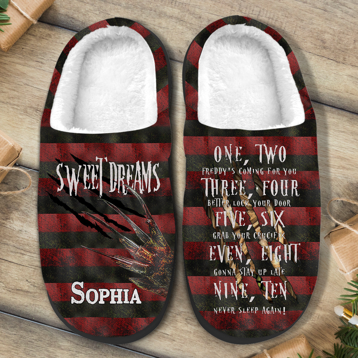Sweet Dreams - Personalized Sweet Dreams Slippers