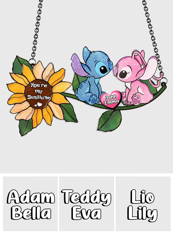 You're My Sunshine - Personalized Ohana Window Hanging Suncatcher Ornament