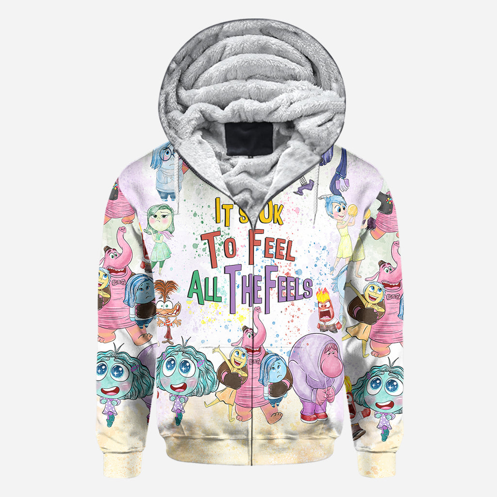 It's Ok To Feel All The Feels - Personalized All Over Shirt
