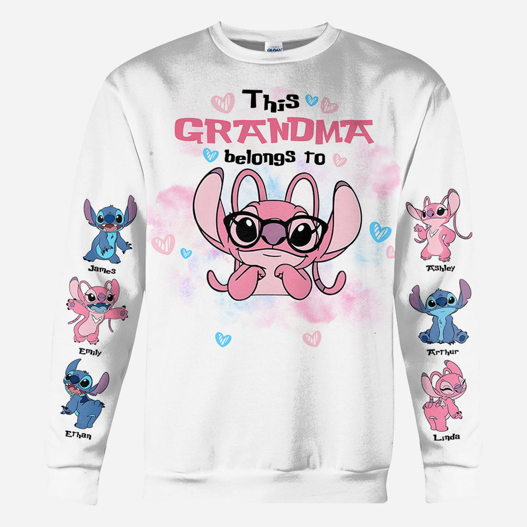 This Grandma Belongs To Custom Any Title - Personalized Ohana All Over Shirt