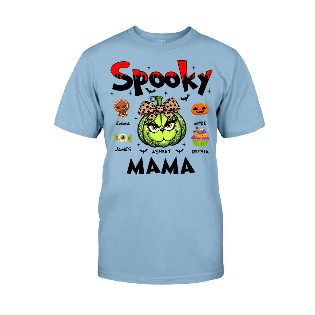 Green Pumpkin Mama Any Title - Personalized Mother T-shirt And Hoodie