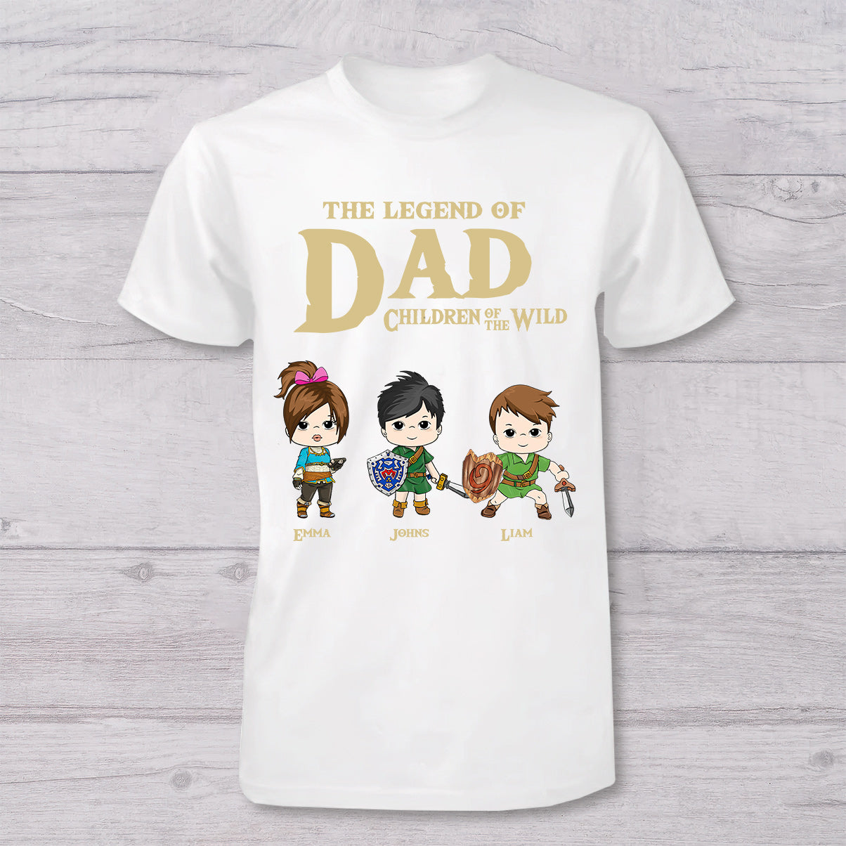 Dad The Legend Of Dad Any Title - Personalized The Adventurer T-shirt And Baby Onesie