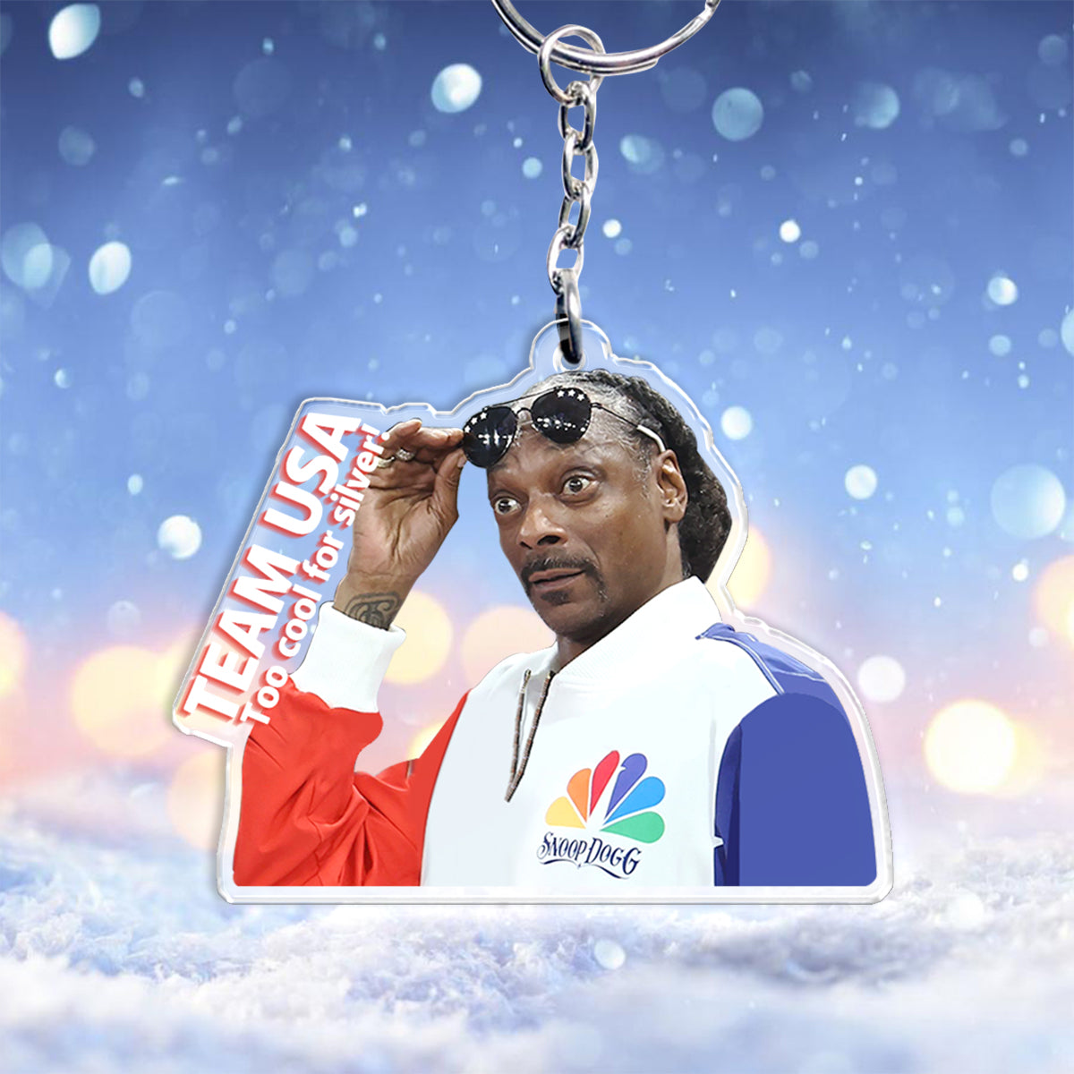 Snoop Dogg Team USA 2024 - Custom Shaped Keychain
