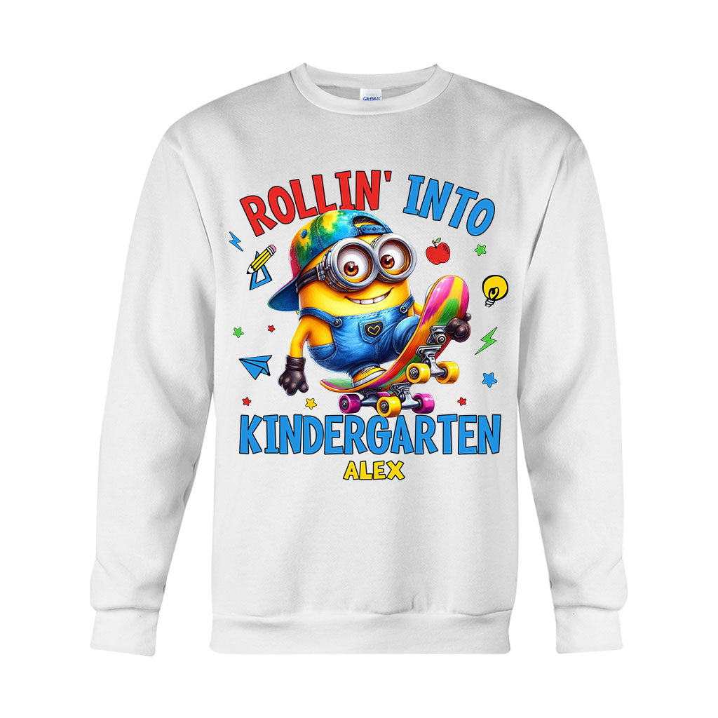 Rollin Into School - Personalized T-shirt And Hoodie