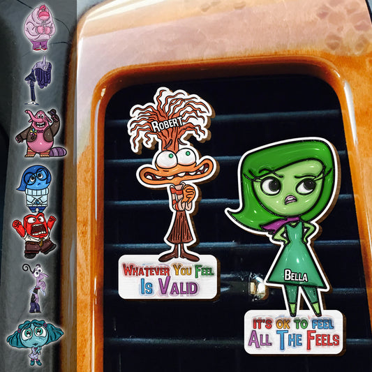 Whatever You Feel Is Valid - Personalized Shaped Car Visor Clip