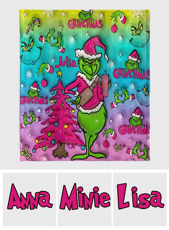 Holo Christmas - Personalized Stole Christmas Blanket