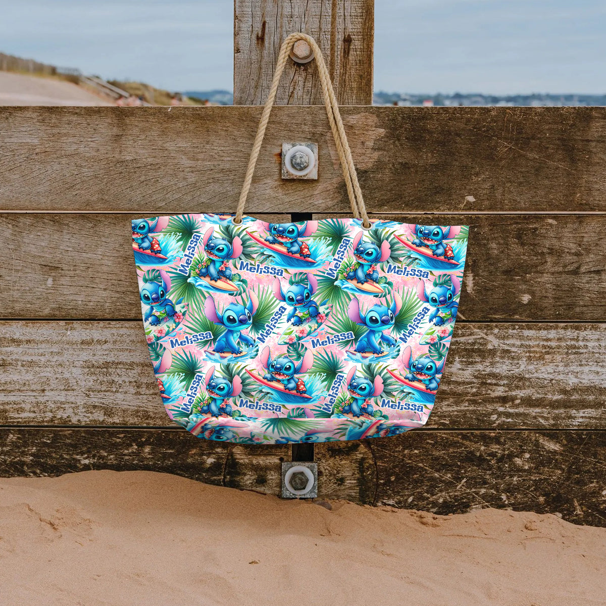 Ohana Summer Vibes - Personalized Ohana Beach Bag