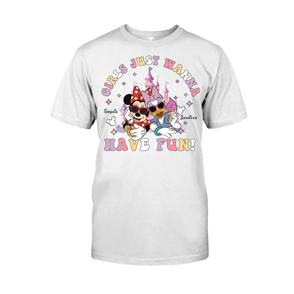 Girls Just Wanna Have Fun - Personalized Mouse T-shirt And Hoodie