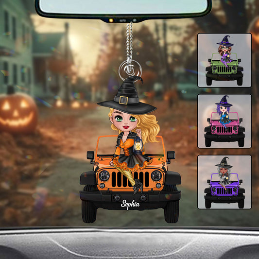 My Broom Broke So Now I Drive A Car - Personalized Witch Custom Shaped Car Ornament